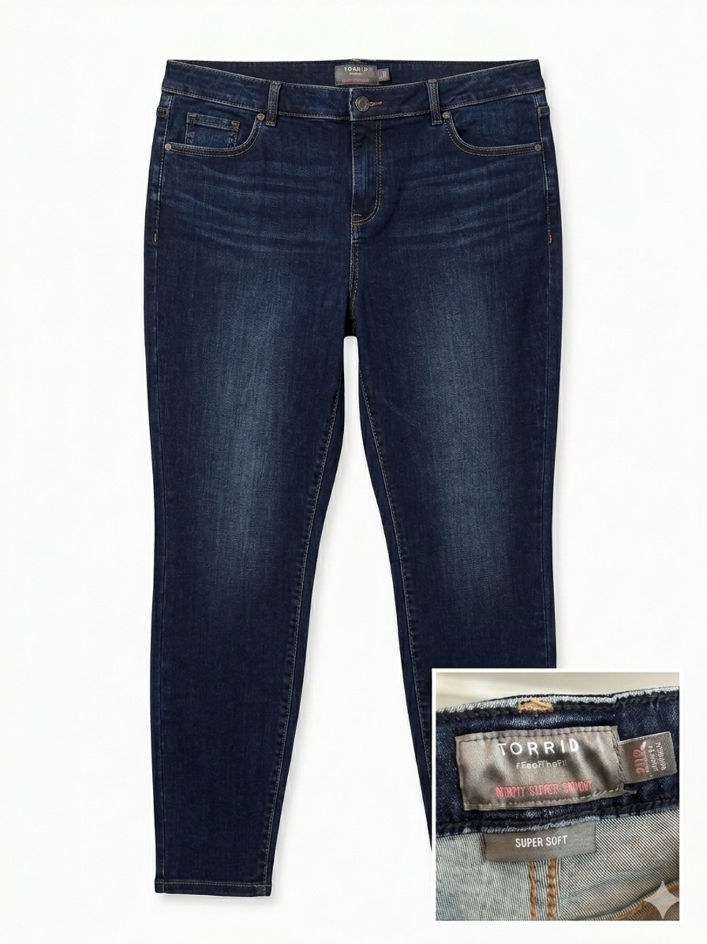 NWT Torrid Size 20R Dark Wash Midfit Super Skinny Jeans